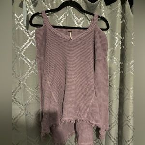 Cold shoulder free people sweater.